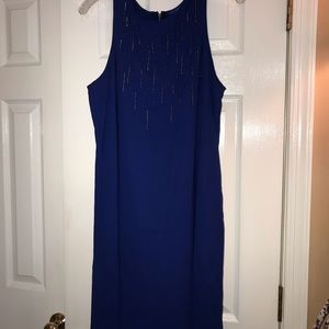 Apt. 9 Blue and gold midi dress